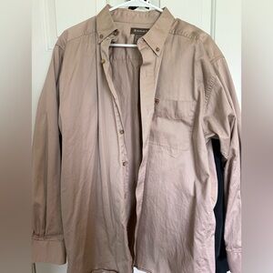 Ariat Men’s Lightweight Button-Down Shirt Jacket in Tan
